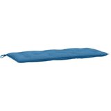  Jastuk za vrtnu klupu prošarano plavi 120x50x7 cm od tkanine | Eponuda.com