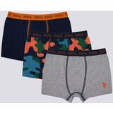 U.S. Polo Assn. set bokserica za dečake US1373, 3 komada, teget Cene