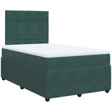 vidaXL Krevet box spring s madracem tamnozeleni 120x190 cm baršunasti | shoptok.hr