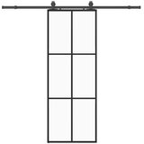  Klizna vrata s priborom crna 76 x 205 cm od ESG stakla | Eponuda.ba