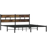  Metalni okvir kreveta bez madraca boja hrasta 193x203 cm | shoptok.hr