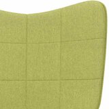  Stolica za opuštanje s osloncem za noge zelena od tkanine | shoptok.hr