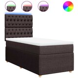 Krevet s oprugama i madracem tamnosmeđi 80x200 cm od tkanine | shoptok.hr
