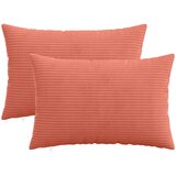  Presvlaka za jastuk 2 pcs HEERLEN Crvena narančasta 50 x 80 cm | shoptok.hr