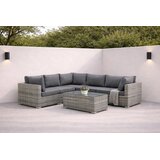 Venture Home Amazon kutna vrtna lounge garnitura, siva Slike