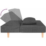 Dvosjed na razvlačenje s dva jastuka tamnosivi od tkanine | shoptok.hr