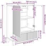  Kreveta Dimljeni hrast 66 x 34,5 x 95 cm Konstruirano drvo | Eponuda.com