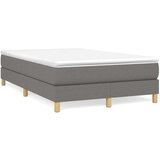 Box spring postelja z vzmetnico temno siva 120x200 cm blago, (20726175) | Shoptok.si