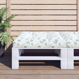 vidaXL Jastuk za palete s uzorkom lišća 70 x 70 x 12 cm od tkanine | shoptok.hr
