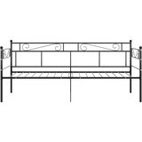  Okvir za krevet na razvlačenje crni metalni 90 x 200 cm | shoptok.hr