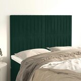  Uzglavlje tamnozeleno 144x5x118/128 cm baršunasto | Eponuda.ba