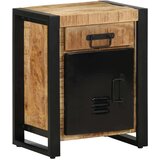 vidaXL Nočna omarica 40x30x50 cm Masivni neobdelan les Mango | Shoptok.si