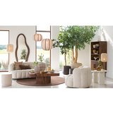 Light &amp;amp; Living Kremno bela viseča svetilka s tekstilnim senčilom Esmiria &amp;ndash; Slike