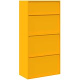 Ormarić za pohranu 2 kom. Žuta boja senfa 80 x 40 x 160 cm | shoptok.hr