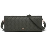 Vuch Clutch torbica Emeroo Intrecciato Olive, 13 x 28 cm Slike