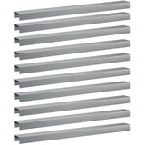 Profil za rubove vrta 10 kom. 100 x 10 x 5 cm Pocinčani čelik - Pocinčani čelik 100 x 10 x 5 cm 10 | shoptok.hr