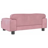  Krevet za pse ružičasti 70 x 45 x 30 cm baršunasti | shoptok.hr