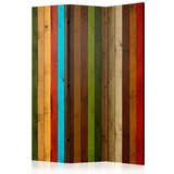  Paravan u 3 dijela - Wooden rainbow [Room Dividers] 135x172 Cijene