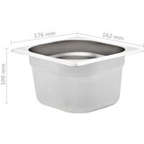  Posude Gastronorm 12 kom GN 1/6 100 mm od nehrđajućeg čelika | Eponuda.ba