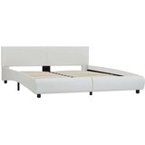  Posteljni okvir LED belo umetno usnje 160x200 cm | Shoptok.si
