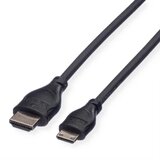 Roline HDMI priključni kabel HDMI A utikač, HDMI Mini C utikač 0.80 m crna 11.04.5568 sa zaštitom HDMI kabel Cijene