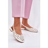 Boto Embellished Ballet Flats On A Flat Heel White Nilarisela | Shoptok.si