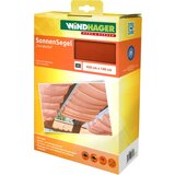 Windhager Sončno jadro, napenjanje z vrrmi, 4,2 x 1,4 m - Terakota | Shoptok.si