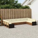  Setovi sofa 10 kom. Čvrsto drvo akacije | shoptok.hr
