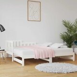  Dnevni ležaj na izvlačenje bijeli 2x(90x190)cm masivna borovina Cijene