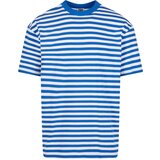 UC Men Men's T-Shirt Regular Stripe - White/Royal Blue cene