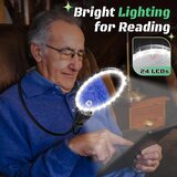 NZQXJXZ 10× povečevalno steklo z LED osvetlitvijo, prostoročna uporaba | Shoptok.si