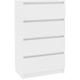 Maison Chic Komoda - Predalnik bela 60x35x98,5 cm konstruiran les, (21716473) Cene