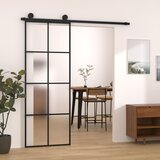 vidaXL Klizna vrata s priborom 76 x 205 cm od ESG stakla i aluminija Cijene