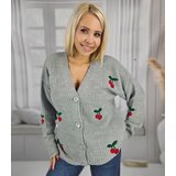 Pri Warm and cozy women's sweater with cherries in autumn LARAMIE | shoptok.hr