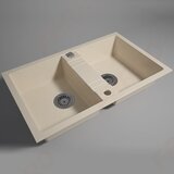 Ferro DUPLA SUDOPERA GRANITNA FERRO 780X480 2D BEŽ SA POP-UP SIFONOM fi90 | Eponuda.com