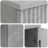  Miza s polico Betonsko siva 142,5 x 50 x 75 cm Inženirski les, (5000283176) | Shoptok.si