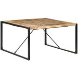  Blagovaonski stol 140 x 140 x 75 cm od grubog drva manga | shoptok.hr