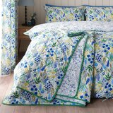 Catherine Lansfield Zeleno/modro prešito pregrinjalo 220x230 cm Tilly Floral – | Shoptok.si