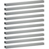 Profil za rubove vrta 10 kom. 100 x 6 x 5 cm Pocinčani čelik | shoptok.hr