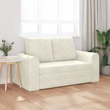 Krevet na razvlačenje Krema 148 x 71 x 83 cm Baršun | Eponuda.ba