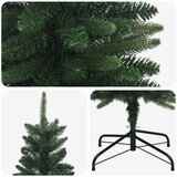  Artificial Slim Christmas Tree 120 cm PE i PVC Zelena - 120 cm bez LED svjetala Zelena | shoptok.hr