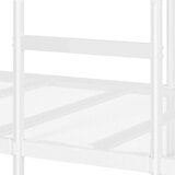 vidaXL Dvoposteljna postelja brez ležišča Bela 100x190 cm Steel | Shoptok.si