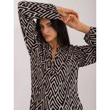 Sublevel Blouse-D73771M11186B-black-beige | Shoptok.si