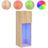 TV ormarić s LED svjetlima boja hrasta sonome 30,5x30x90 cm | shoptok.hr
