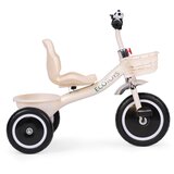 ECO TOYS Tricikl s protukliznim rukohvatima, zvono, košara, bež, | shoptok.hr