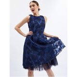 Orsay Dark blue ladies dress with decorative detail - Women Cene