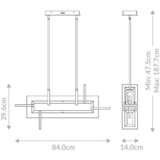 Elstead Lighting VISEČA LED-SVETILKA Eurofase 46 W 2086 lm 3000 K 220-240 V | Shoptok.si