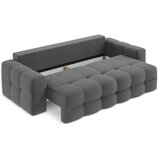 Makamii Temno siva raztegljiva sedežna garnitura iz tkanine bouclé 255 cm Milu – | Shoptok.si