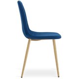  PADVA stolica - tamnoplavi baršun / noge od hrasta x 1 | shoptok.hr