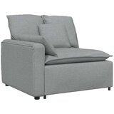  Modularni kauč s naslonom za ruke i jastucima svijetlo sivi 100 cm | shoptok.hr